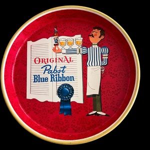 Vintage 1960’s PABST BLUE RIBBON BEER TRAY